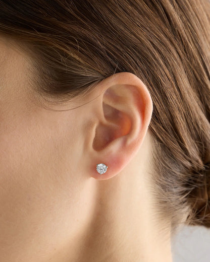 14K Gold Lab Grown Diamond Martini Studs - 1.5ctw - US 9207