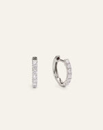 14K Gold Lab Grown Diamond Huggies - US 8971