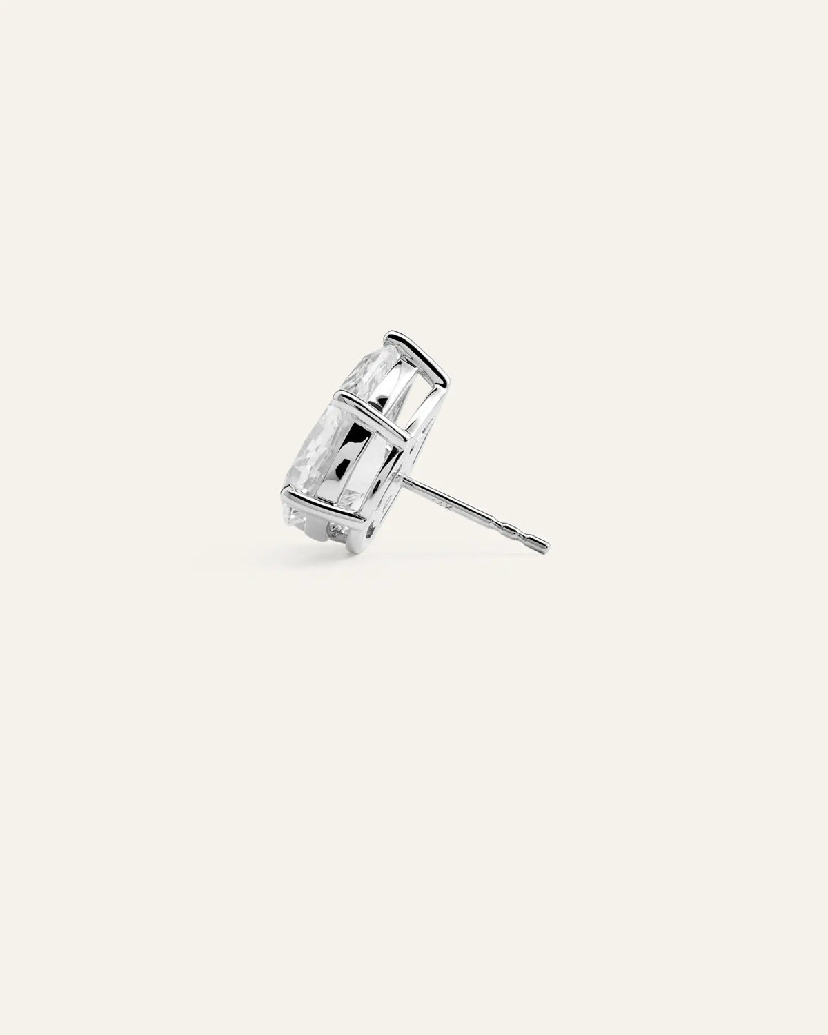 14K Gold Lab Grown Diamond Statement Pear Studs - 10ctw - US 1454