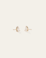 14k Gold Lab Grown Diamond Pear Solitaire Studs - 2ctw - US 5689