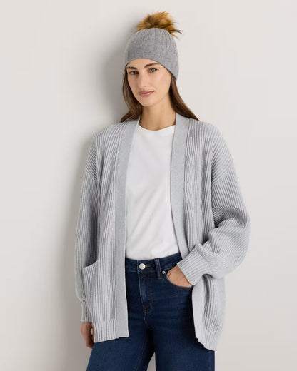 Mongolian Cashmere Pom Pom Beanie - US 6647