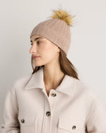 Mongolian Cashmere Pom Pom Beanie - US 6645