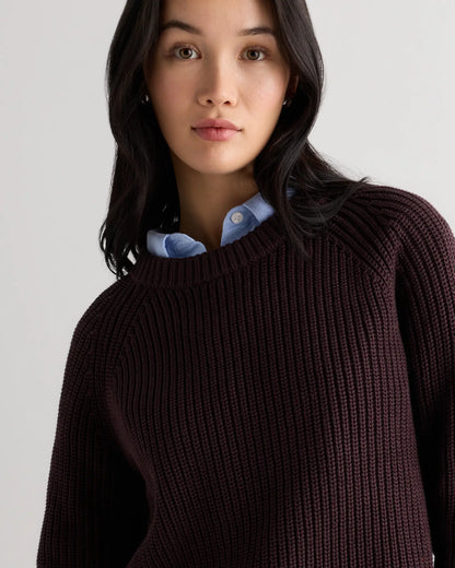 100% Organic Cotton Fisherman Crew Sweater - US 7653