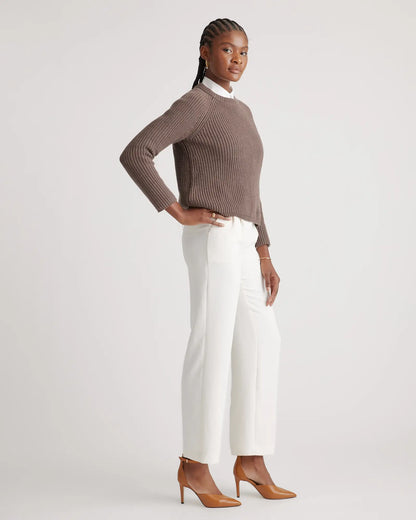 100% Organic Cotton Fisherman Crew Sweater - US 7067