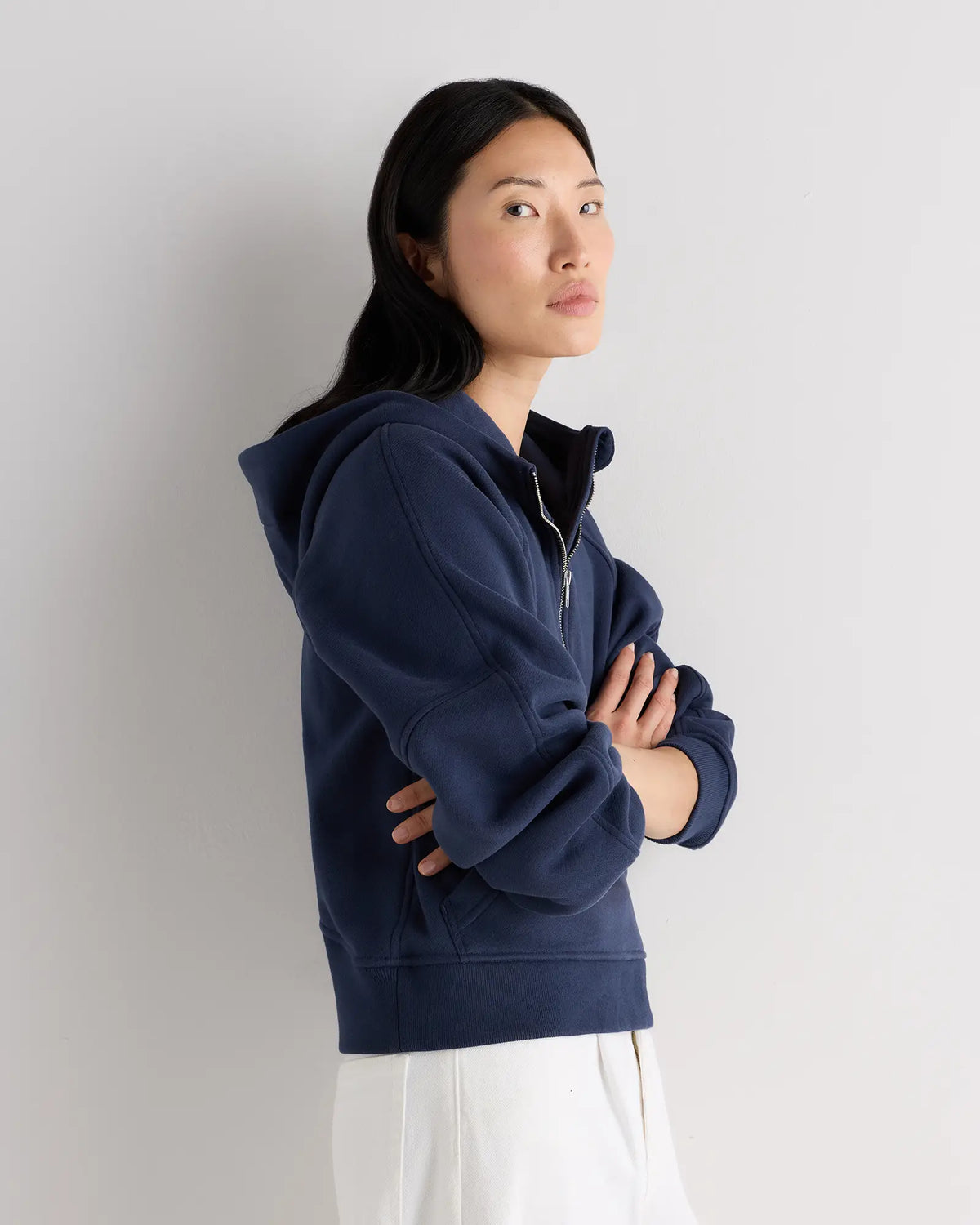 Everyday Fleece Cropped Half Zip Hoodie - US 5086