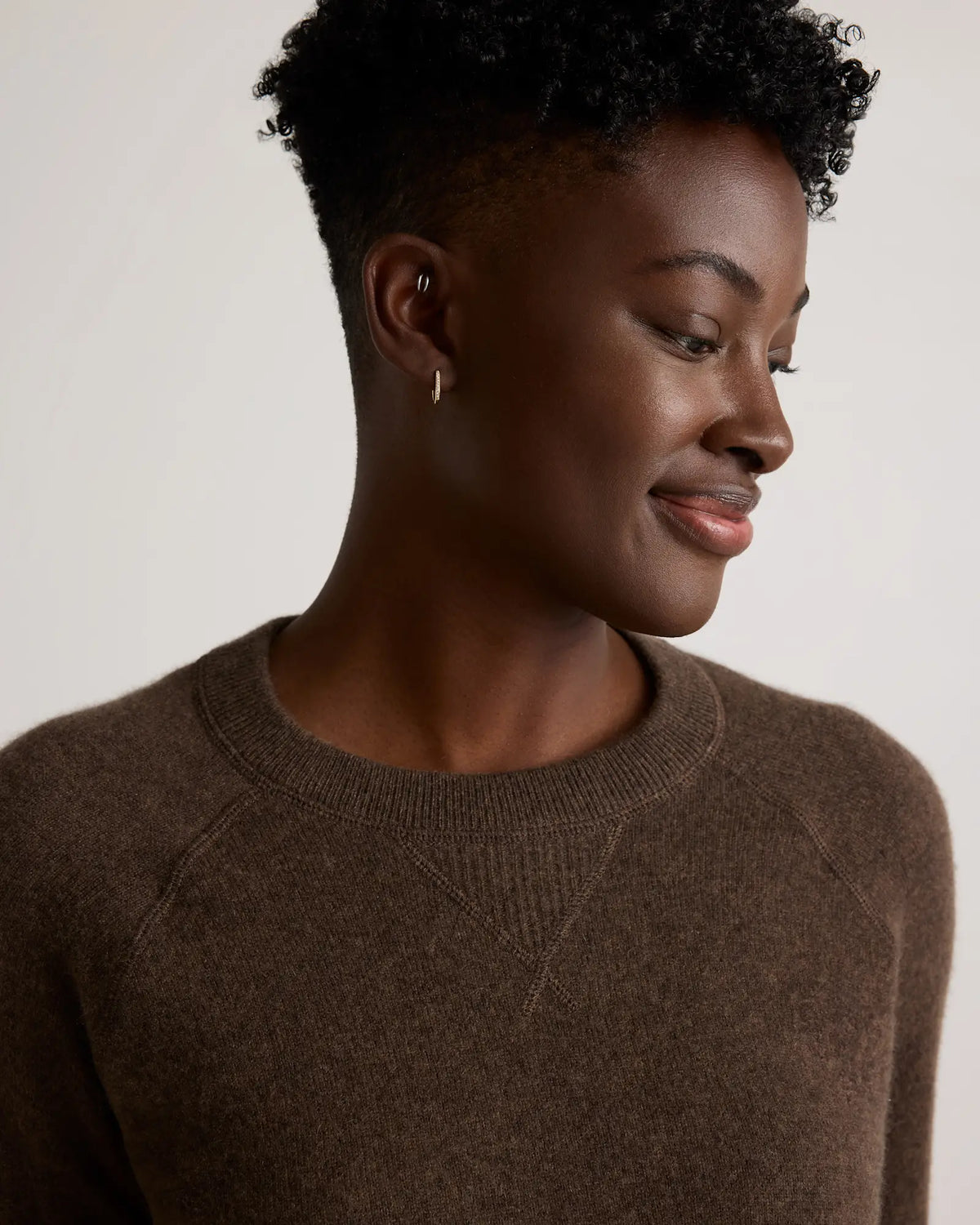 Mongolian Shrunken Cashmere Sweatshirt - US 4079