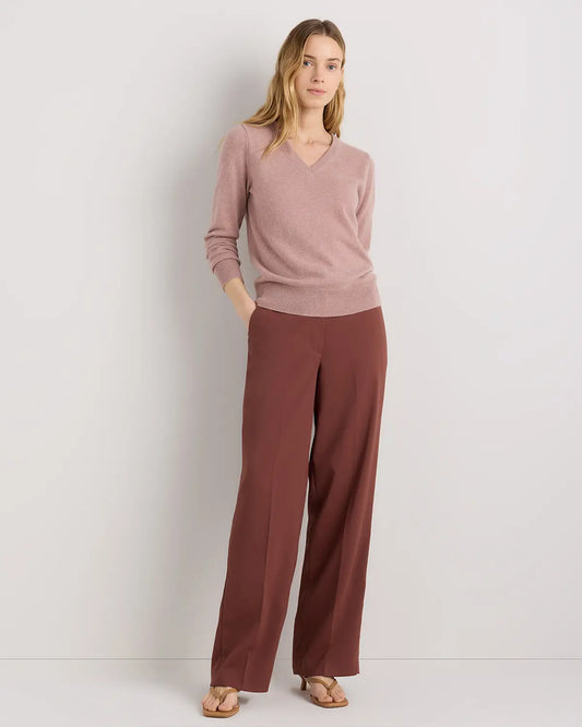 Mongolian Cashmere V-Neck Sweater - US 4331