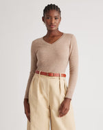 Mongolian Cashmere V-Neck Sweater - US 9890