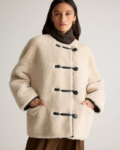 100% Shearling Duffle Jacket - US 5258