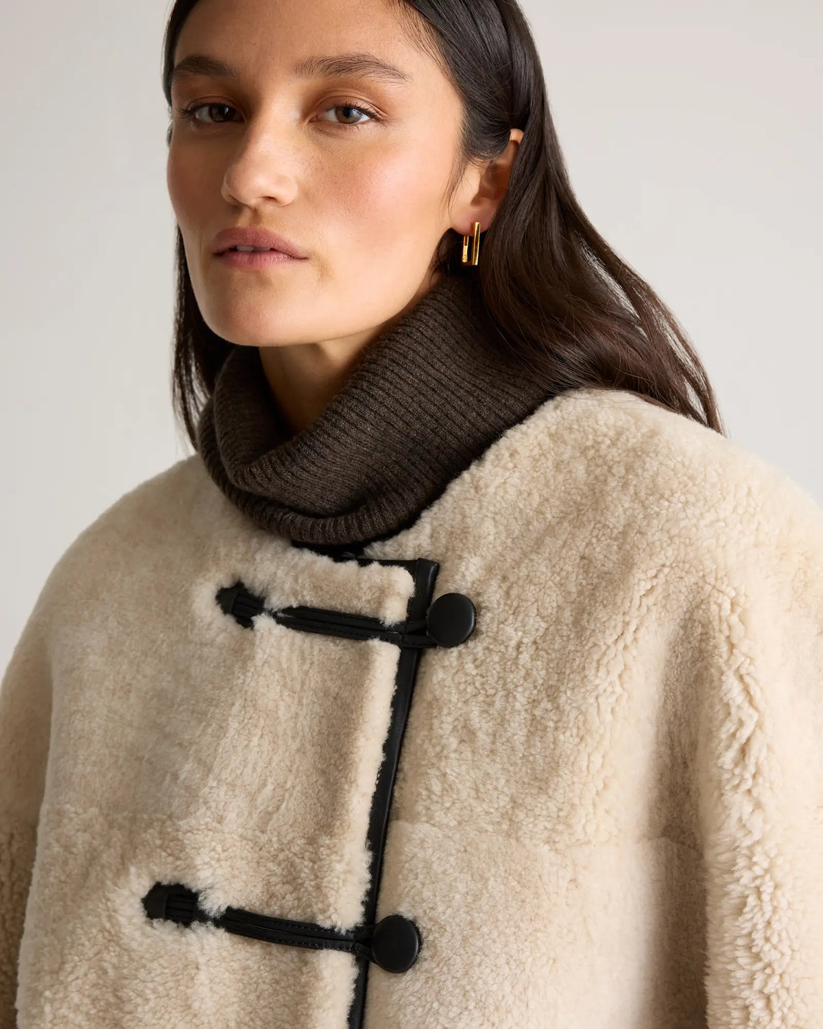 100% Shearling Duffle Jacket - US 5258