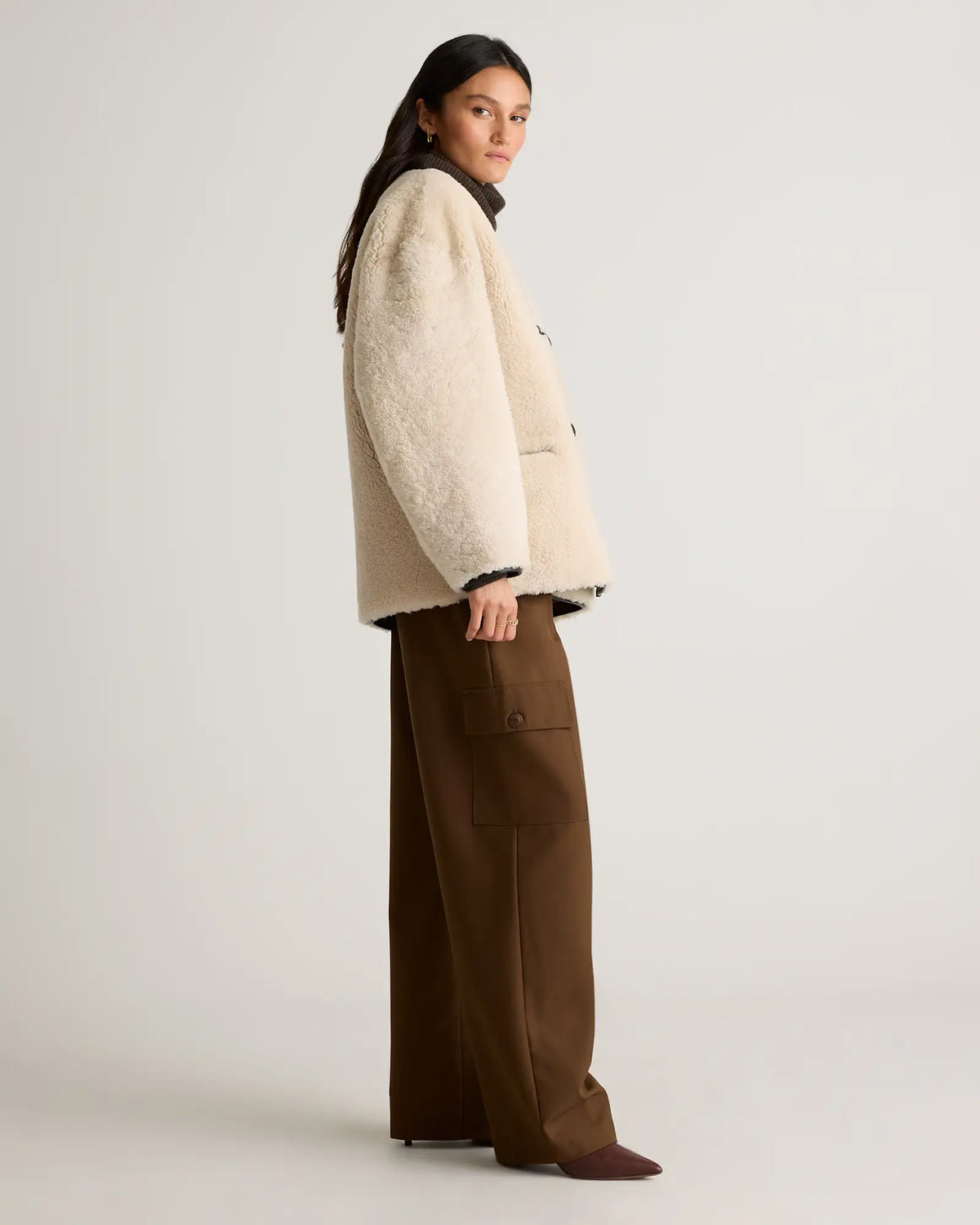 100% Shearling Duffle Jacket - US 5258