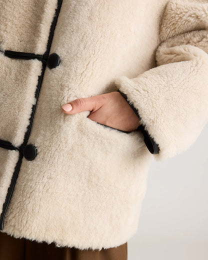100% Shearling Duffle Jacket - US 5258