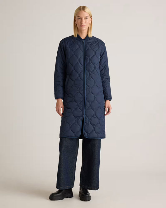 Featherless Quilted Puffer Long Coat - US 6167