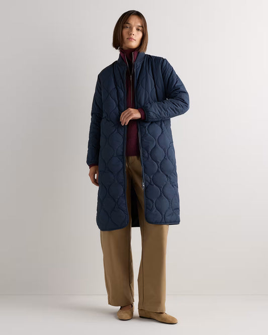 Featherless Quilted Puffer Long Coat - US 5371