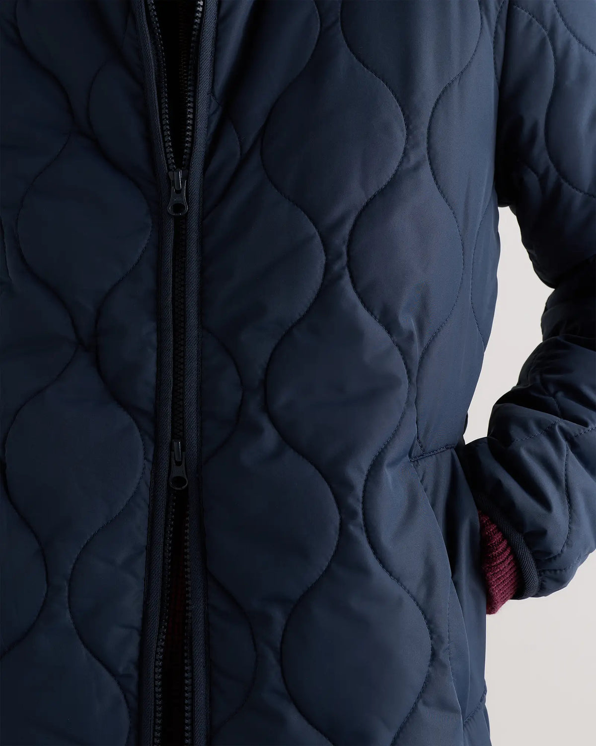 Featherless Quilted Puffer Long Coat - US 5371