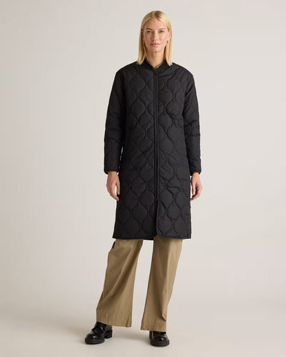 Featherless Quilted Puffer Long Coat - US 0875