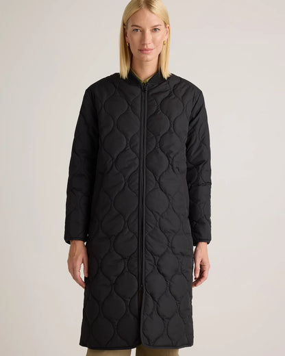 Featherless Quilted Puffer Long Coat - US 0875