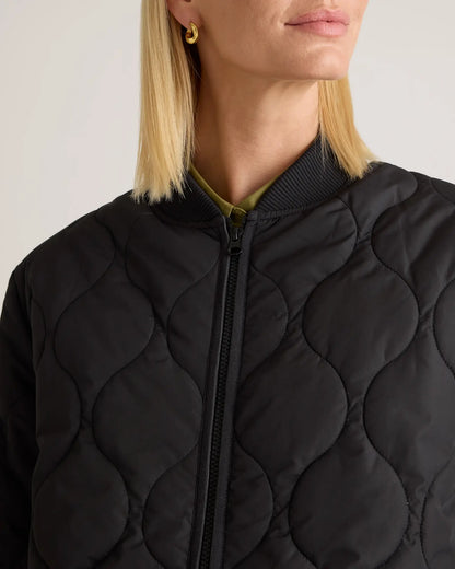 Featherless Quilted Puffer Long Coat - US 0875