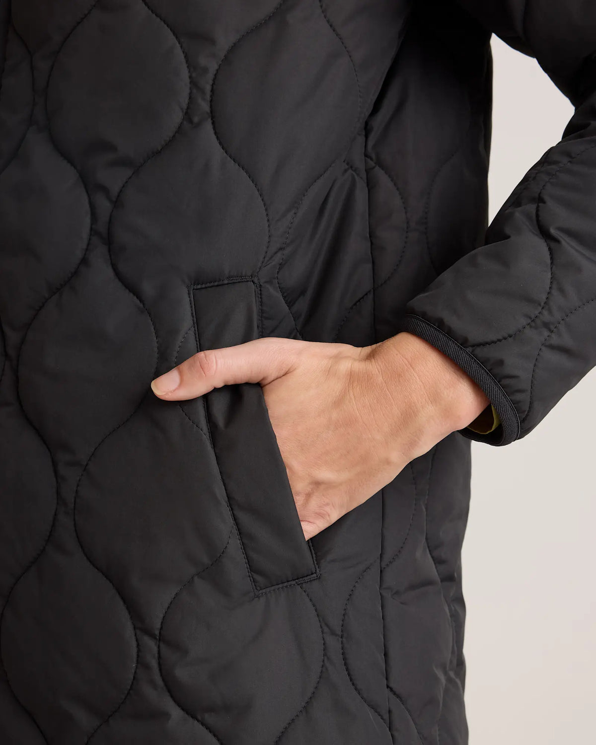 Featherless Quilted Puffer Long Coat - US 0875
