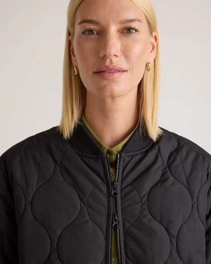 Featherless Quilted Puffer Long Coat - US 0875