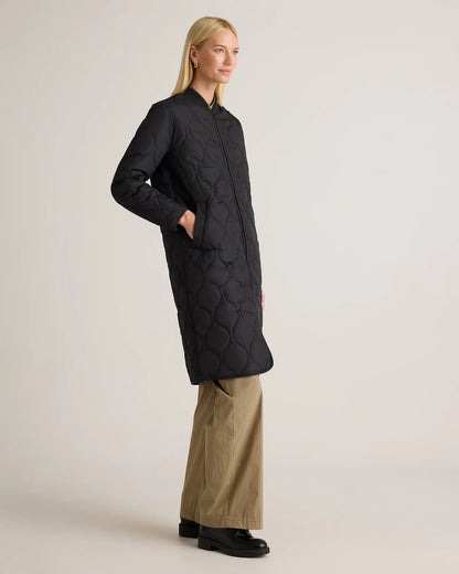 Featherless Quilted Puffer Long Coat - US 0875