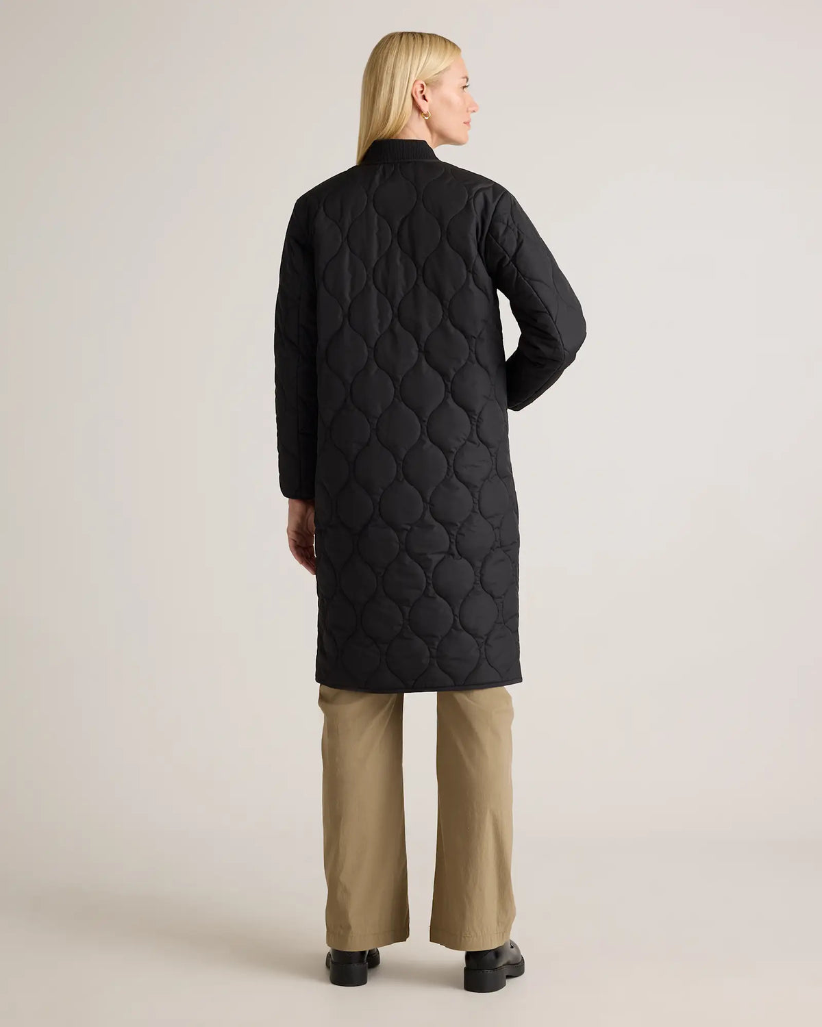 Featherless Quilted Puffer Long Coat - US 0875