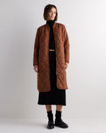 Featherless Quilted Puffer Long Coat - US 0659