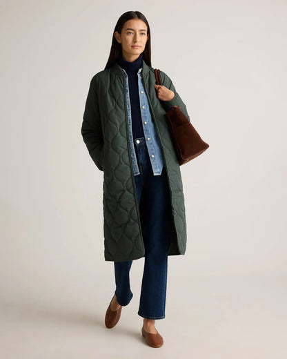 Featherless Quilted Puffer Long Coat - US 7366