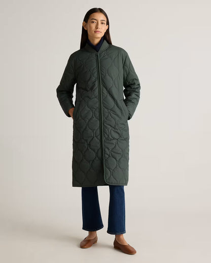 Featherless Quilted Puffer Long Coat - US 7366