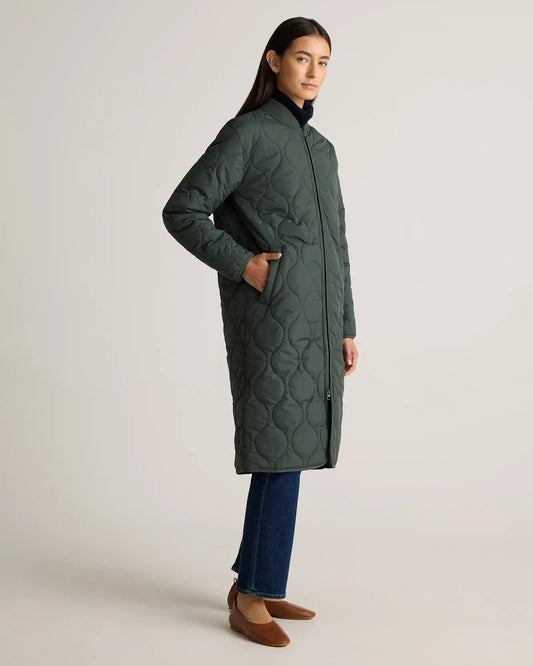 Featherless Quilted Puffer Long Coat - US 7366