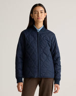 Featherless Quilted Puffer Bomber Jacket - US 7454
