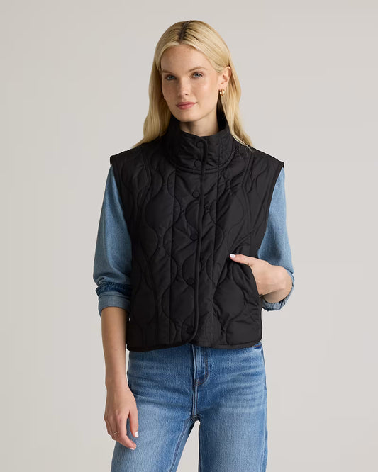 Featherless Quilted Puffer Vest - US 3956