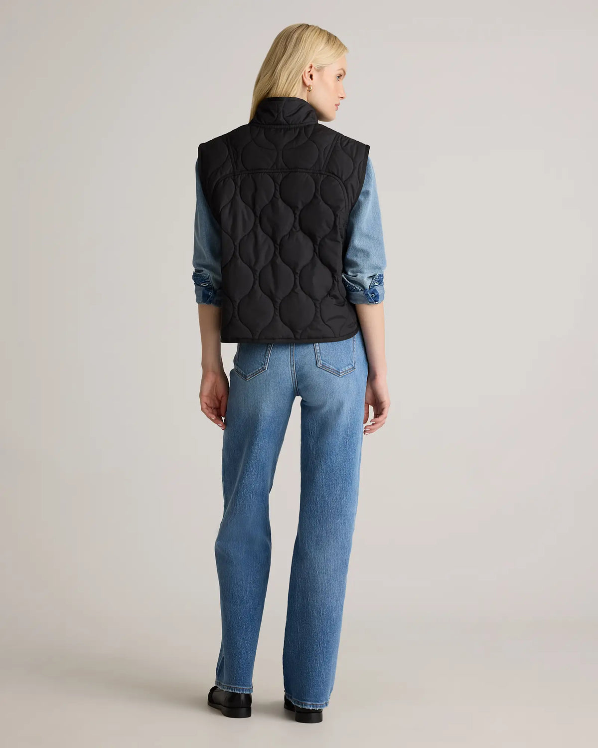Featherless Quilted Puffer Vest - US 3956