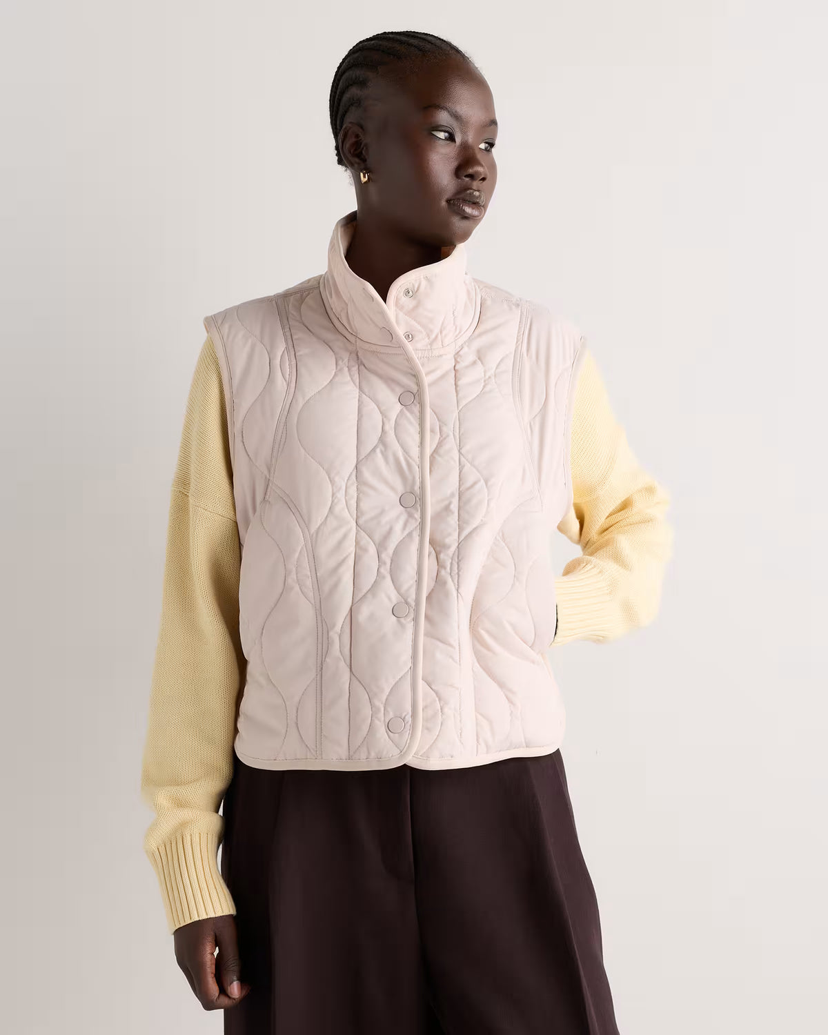 Featherless Quilted Puffer Vest - US 8271