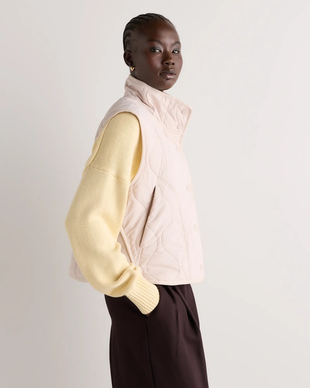Featherless Quilted Puffer Vest - US 8271