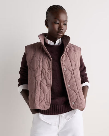 Featherless Quilted Puffer Vest - US 4356