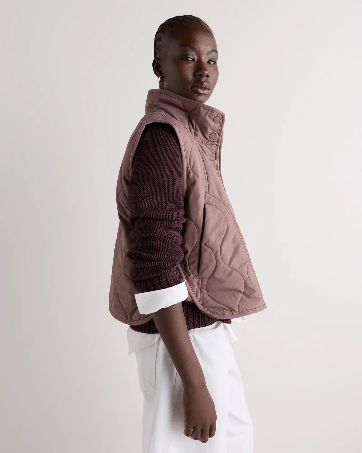 Featherless Quilted Puffer Vest - US 4356