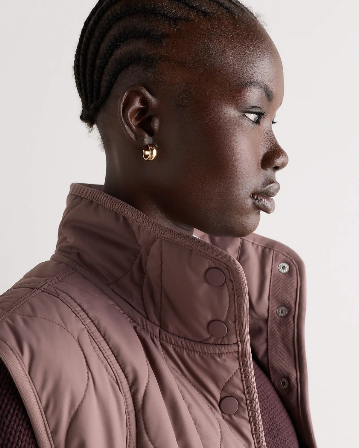 Featherless Quilted Puffer Vest - US 4356
