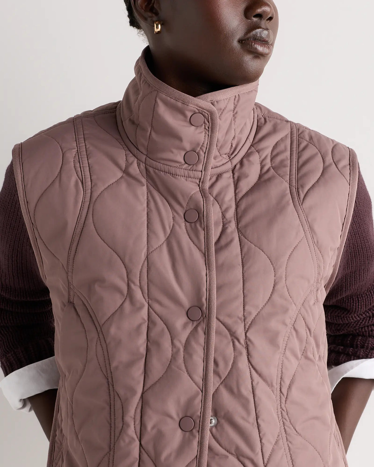 Featherless Quilted Puffer Vest - US 4356