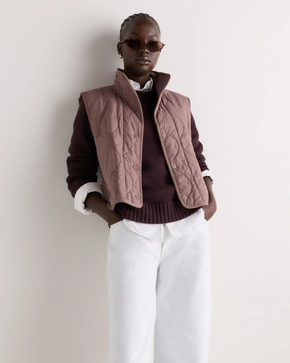 Featherless Quilted Puffer Vest - US 4356