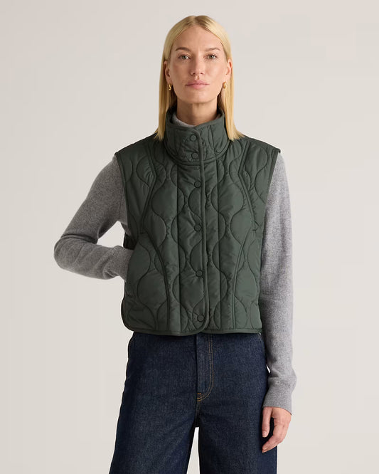 Featherless Quilted Puffer Vest - US 8765
