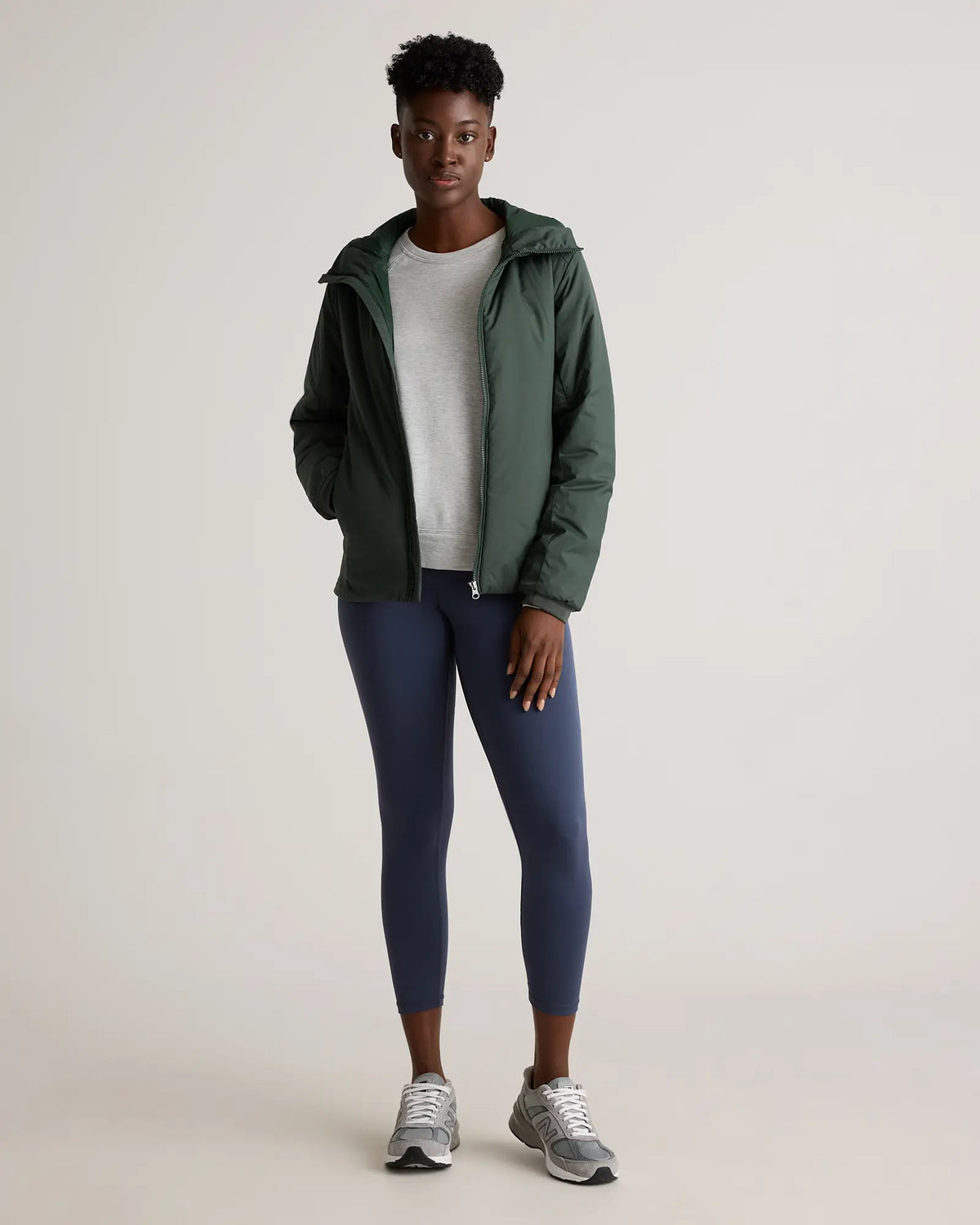 Hybrid Insulated Lightweight Hooded Jacket - US 4114