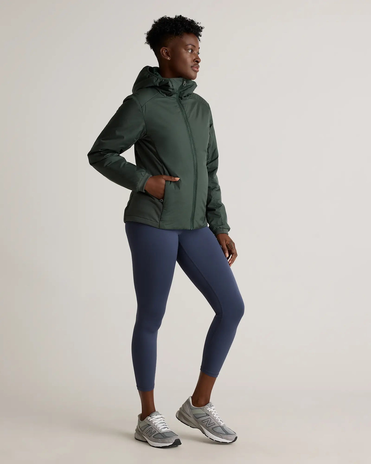Hybrid Insulated Lightweight Hooded Jacket - US 4114