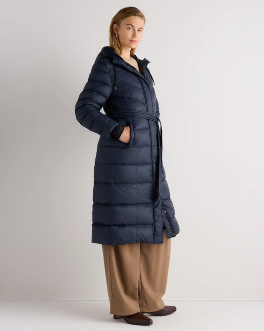 Responsible Down Belted Puffer Maxi Coat - US 4039