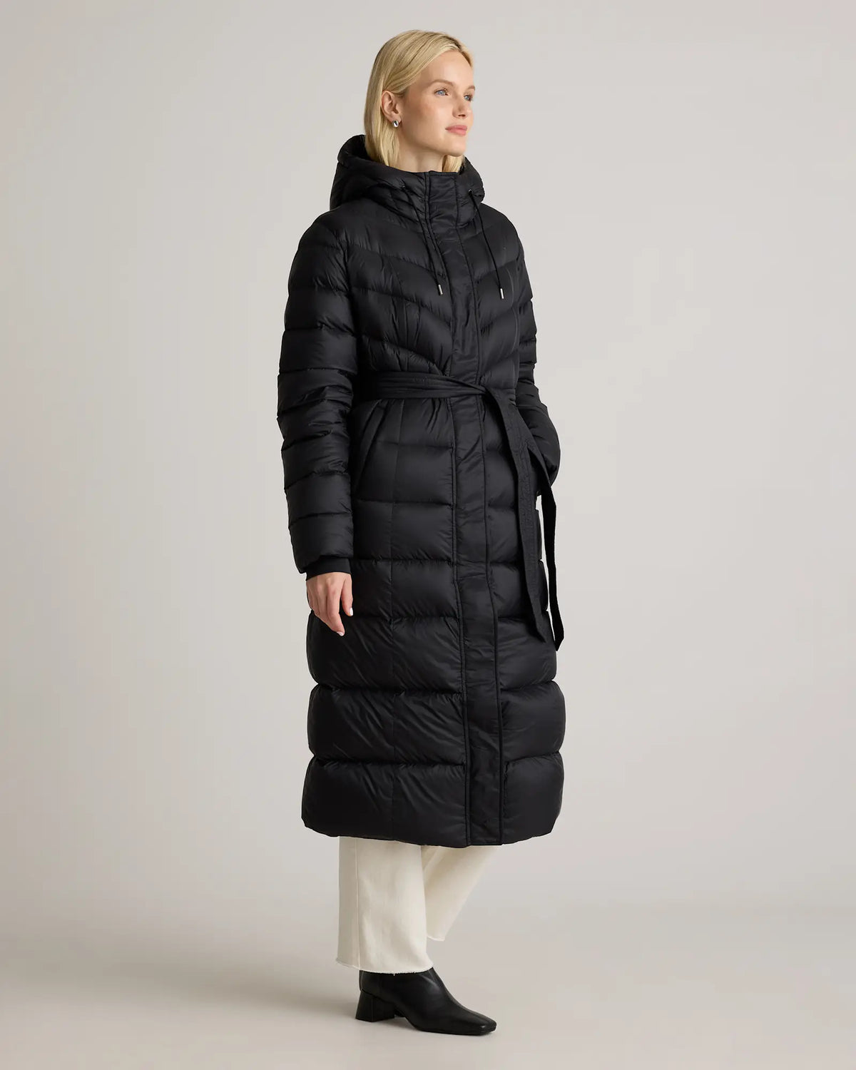 Responsible Down Belted Puffer Maxi Coat - US 6511