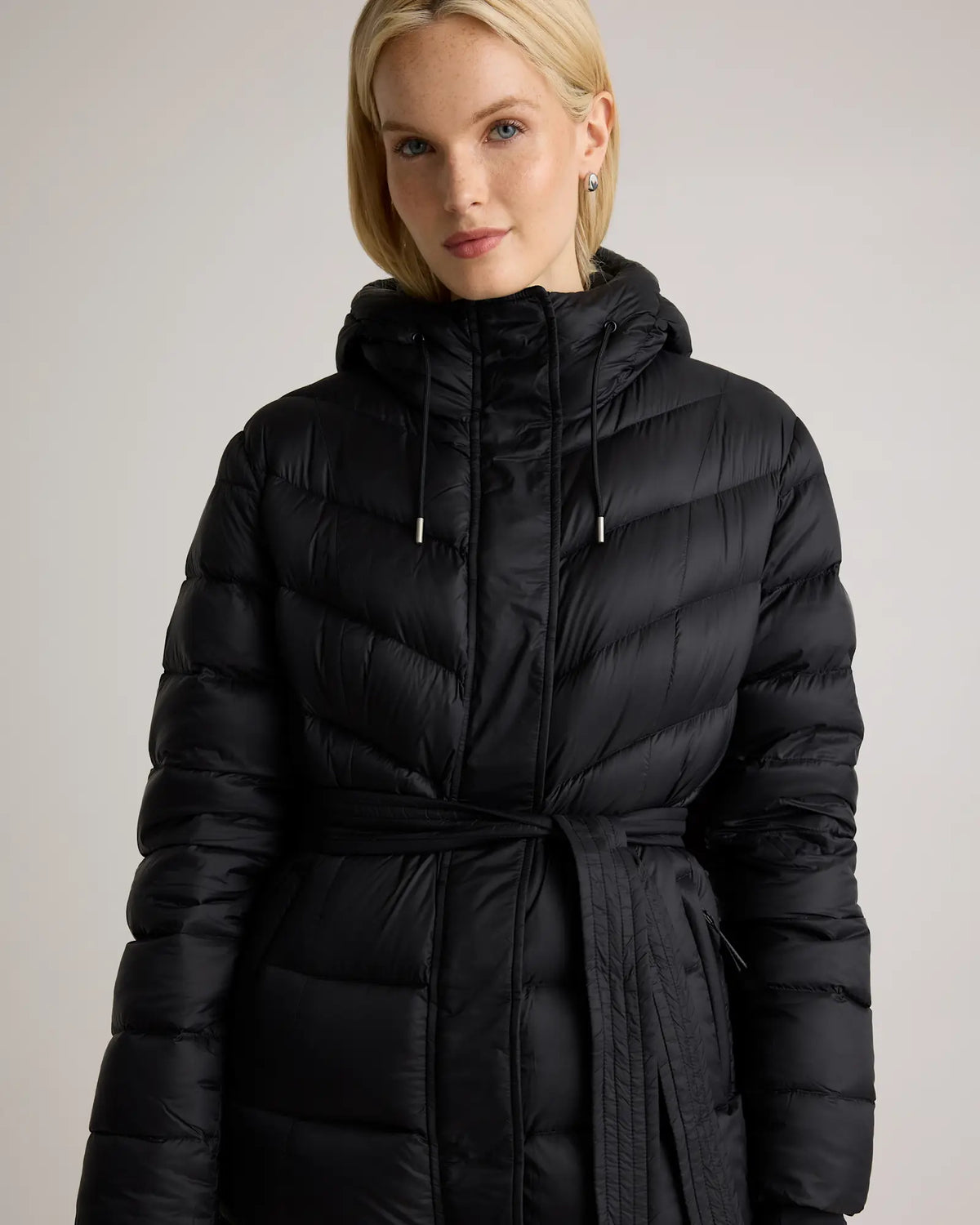 Responsible Down Belted Puffer Maxi Coat - US 6511