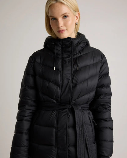 Responsible Down Belted Puffer Maxi Coat - US 6511