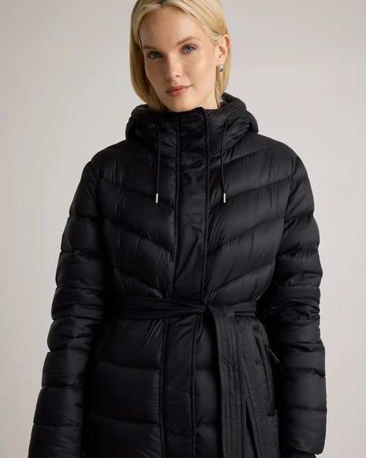 Responsible Down Belted Puffer Maxi Coat - US 6511
