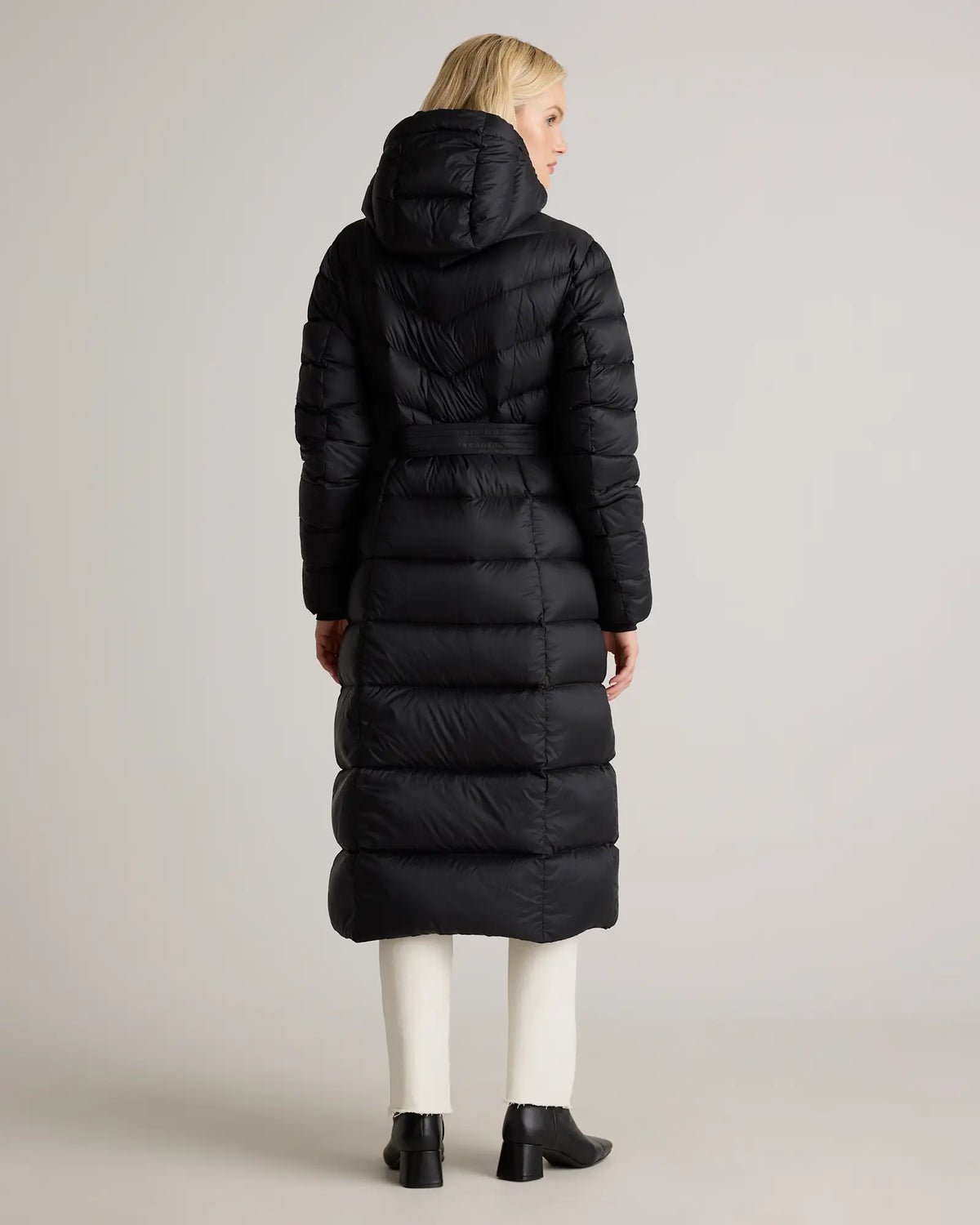 Responsible Down Belted Puffer Maxi Coat - US 6511