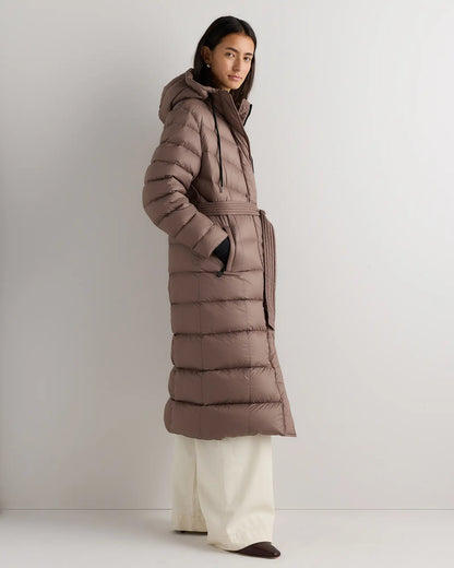 Responsible Down Belted Puffer Maxi Coat - US 4170